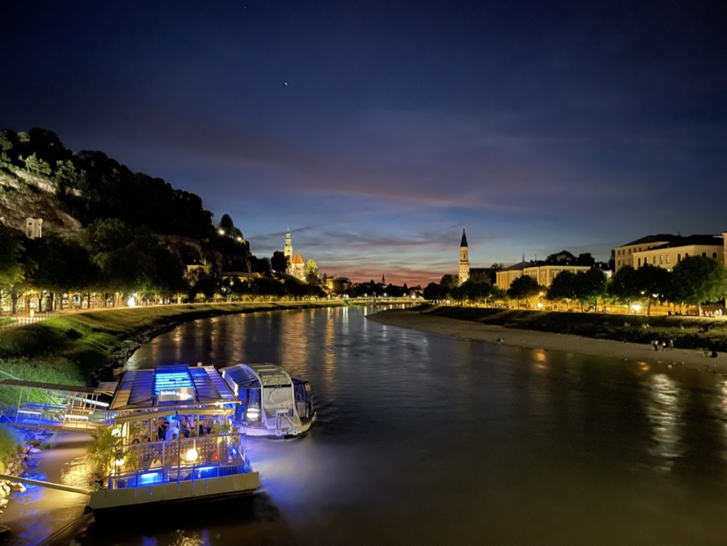 Photography at riverfront during dusk